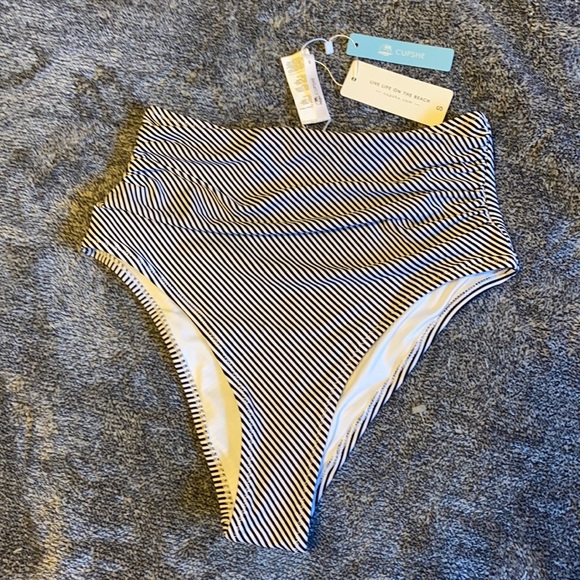 Cupshe High Waist Bikini Bottoms - Picture 1 of 9